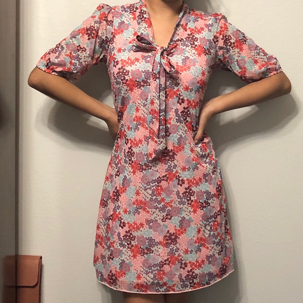 A vintage floral dress